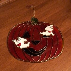 Vintage Pumpkin Time Halloween Sun Catcher